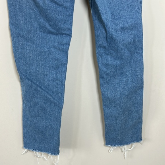 Frame Denim Le Garçon Jean Deepwater Raw Hem Boyfriend Mid Rise Relaxed Fit 26 - Picture 10 of 15